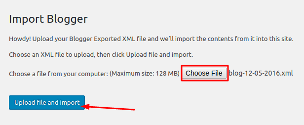Run importer