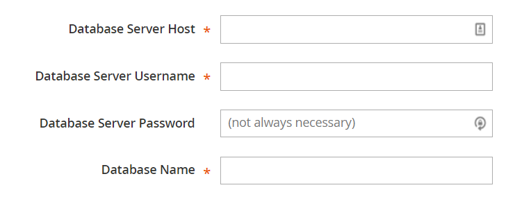 Create a database to install Magento