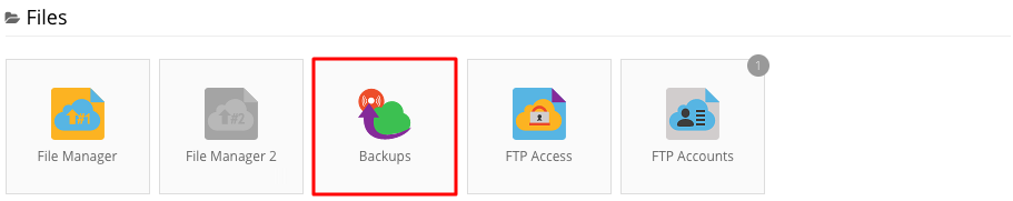 backup website trên Hostinger