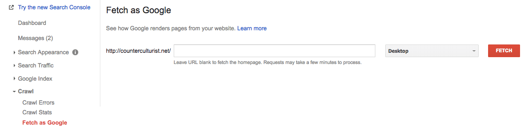 Buộc google index site của bạn
