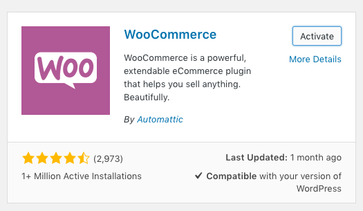 cài đặt woocommerce