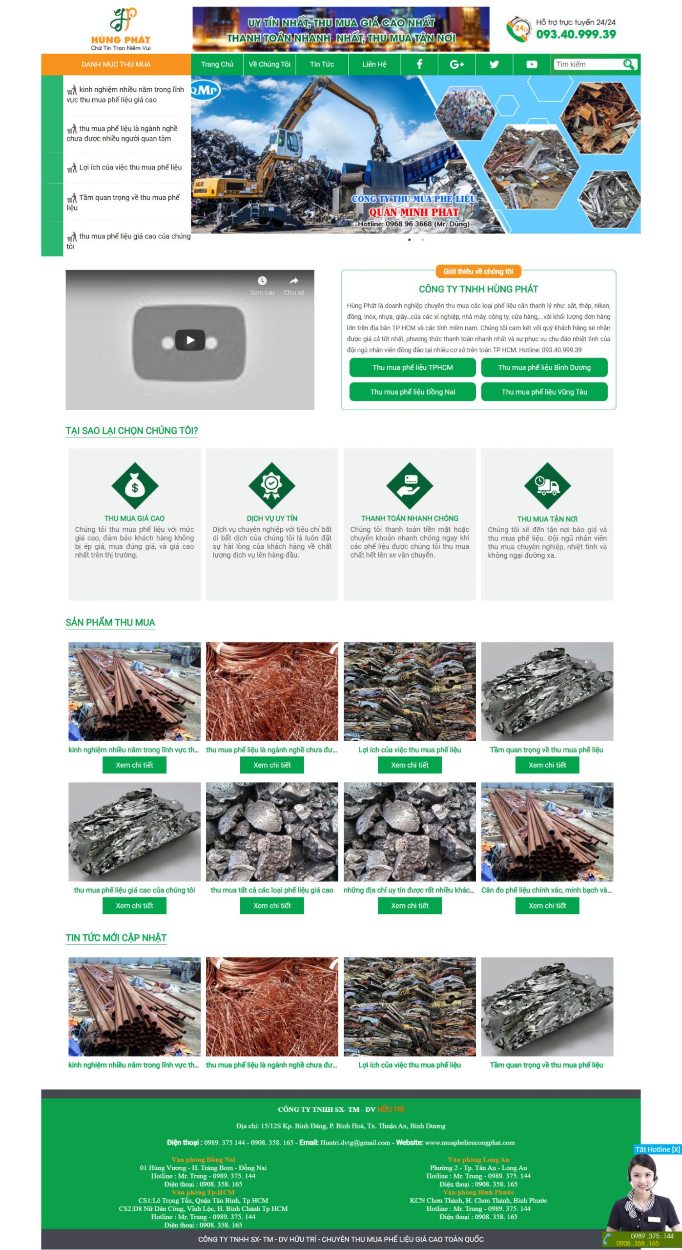 Website Thu mua phế liệu