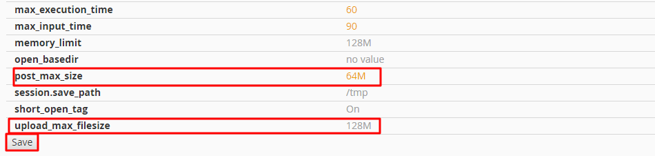 Increase upload size in cPanel