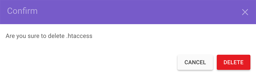 Xóa file .htaccess to fix 403 forbidden 