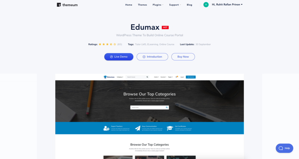 edumax theme
