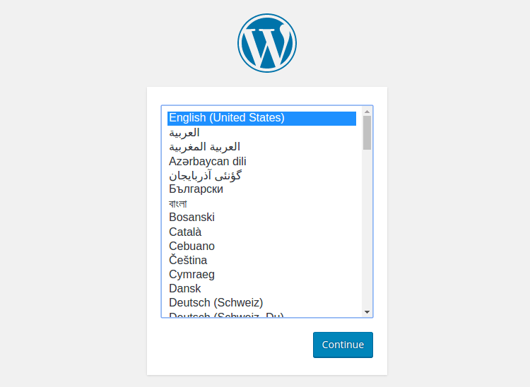 WordPress đã được upload thành công