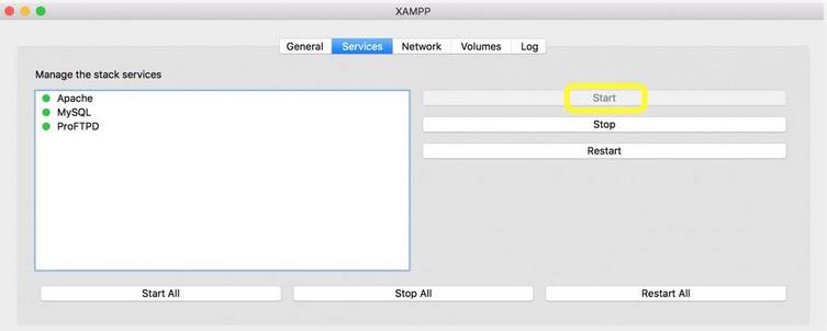 kích hoạt apache mysql