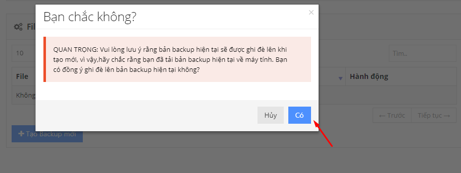 tải backup wordpress