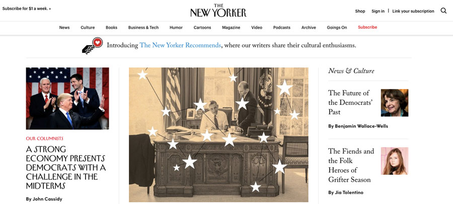 wordpress được dùng bởi the new yorker magazine