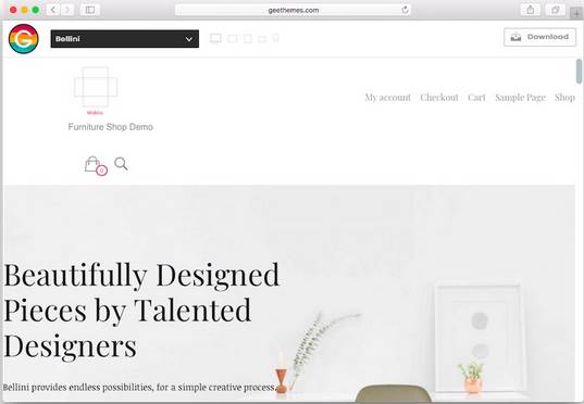 WordPress theme ecommerce bellini