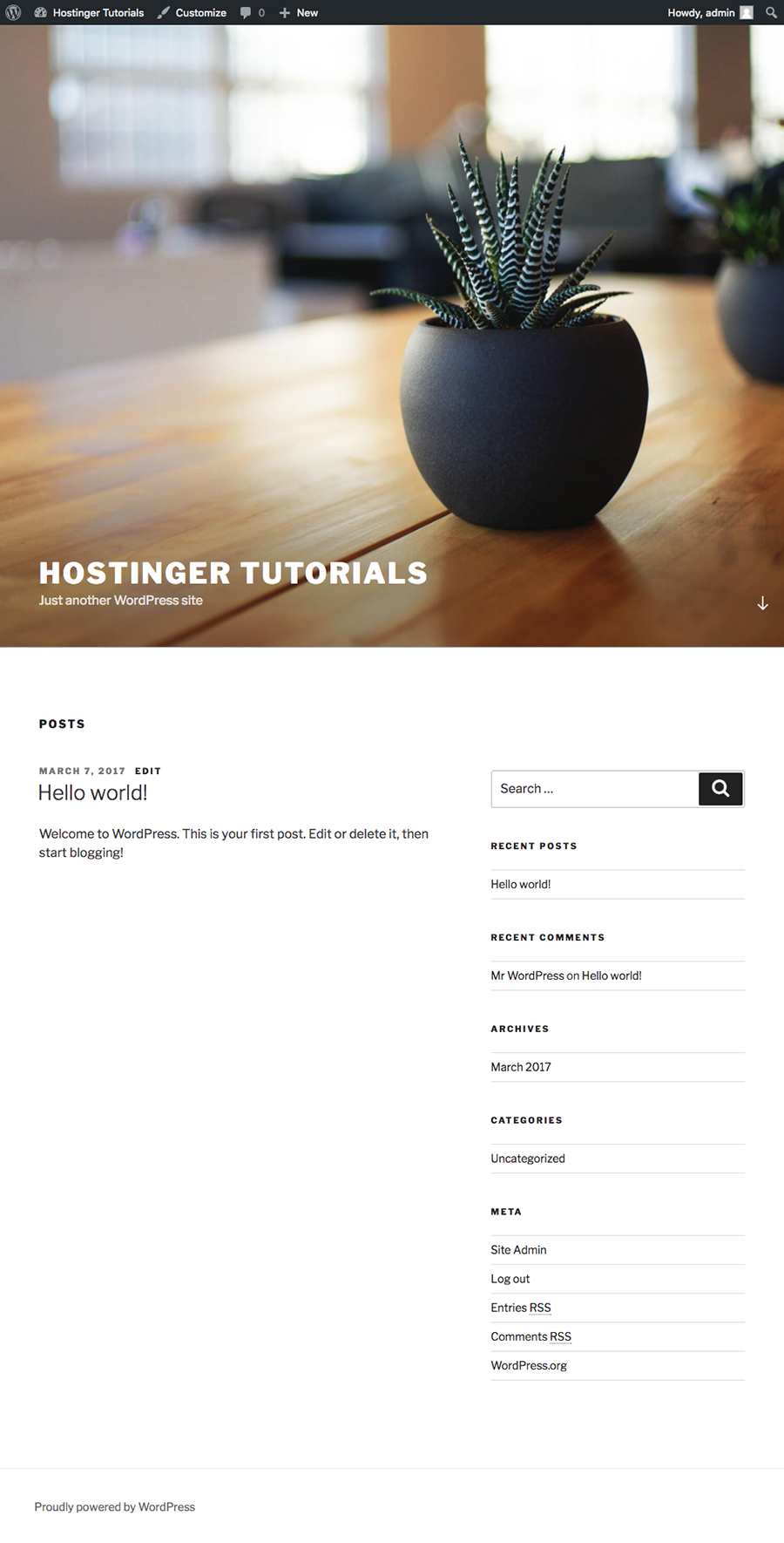 WordPress Child Theme with CSS