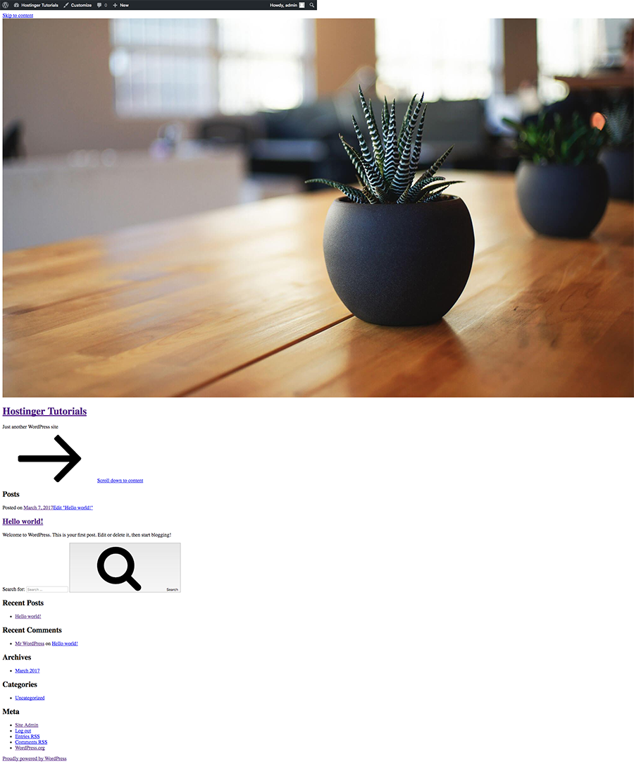 WordPress without CSS