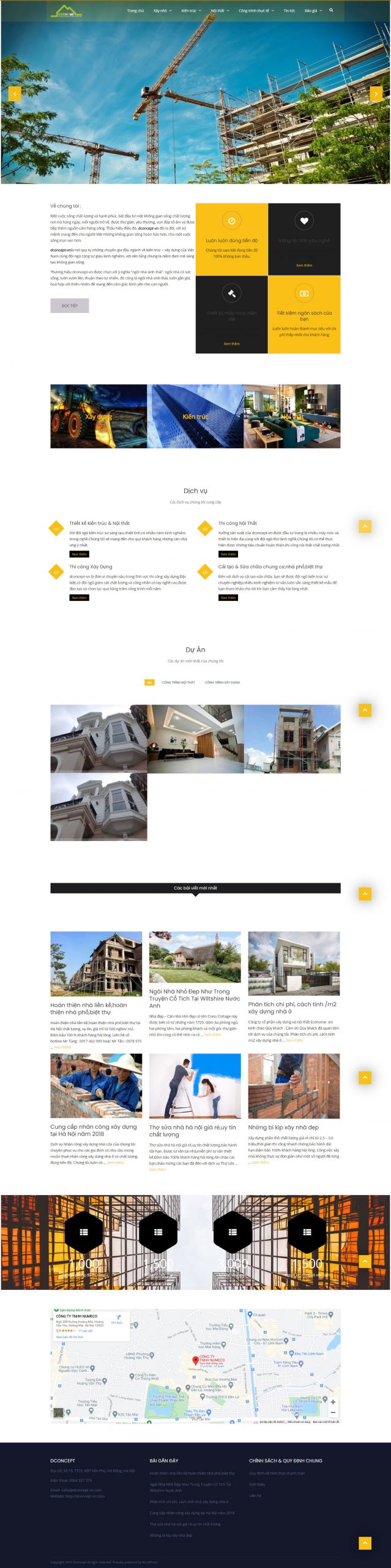 Mẫu Web Xây dựng eco home