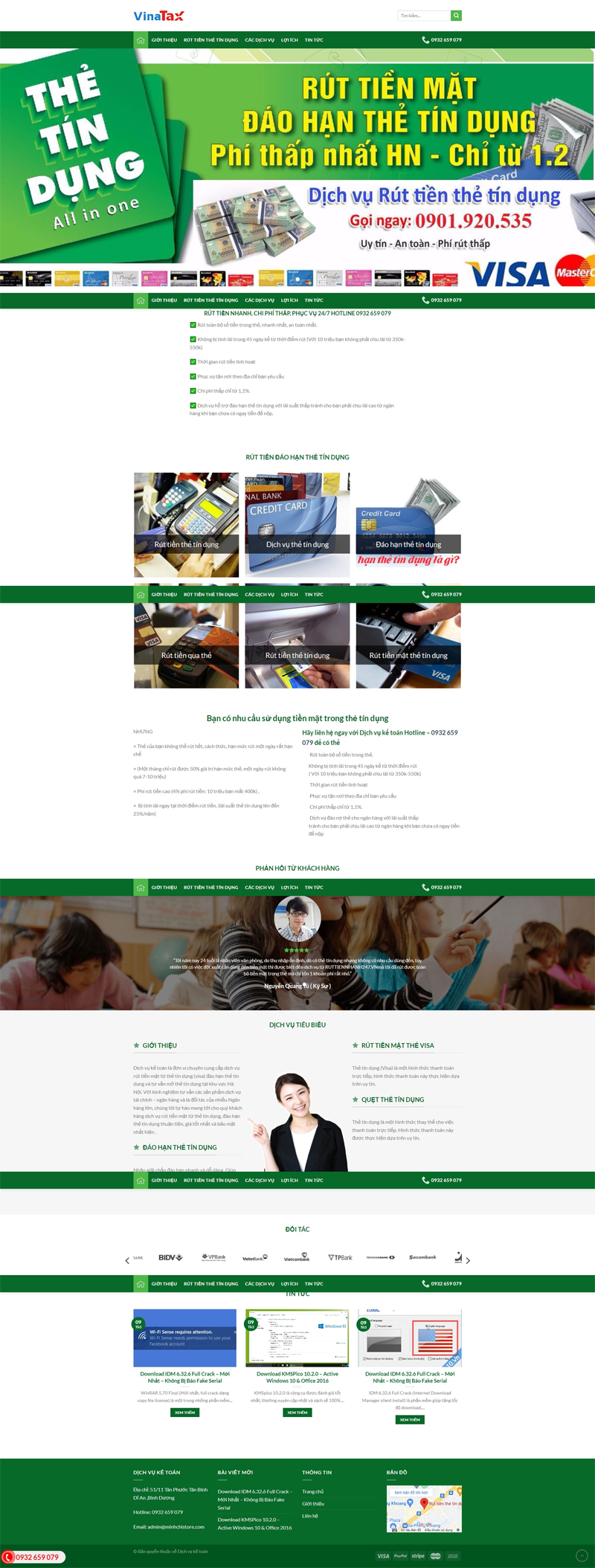 Mẫu website tín dụng 24h