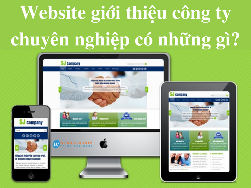 Mẫu website giới thiệu công ty doanh nghiệp đẹp, chuyên nghiệp, đầy đủ thông tin