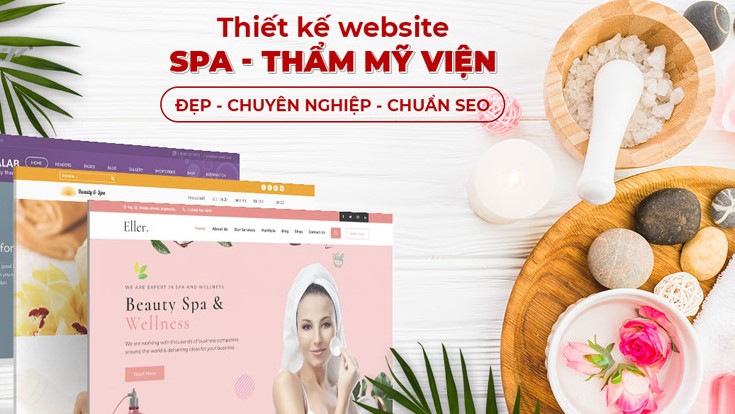 Mẫu website spa – Thẩm mỹ viện – Cơ sở làm đẹp sang trọng